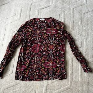 Equipment silk long sleeve shirt